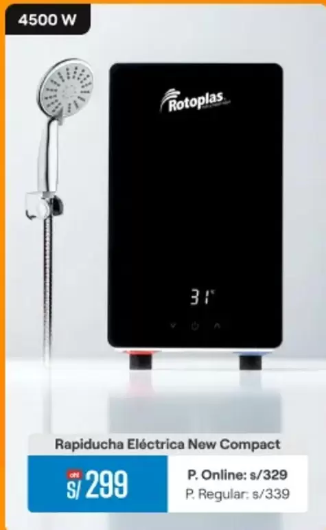 Rotoplas - Rapiducha Eléctrica New Compact