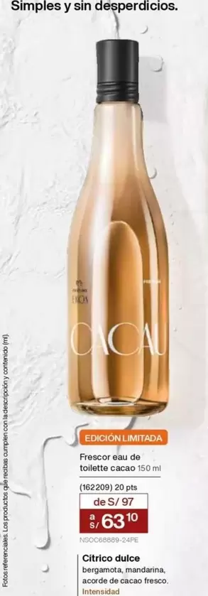PTS - Frescor eau de toilette cacao 150 ml