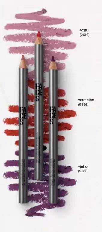 rosa (9579), vermelho (9586), vinho (9583)