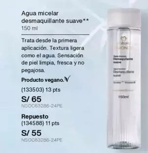 Suave - Agua micelar desmaquillante suave