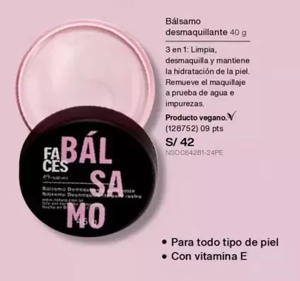Faces - Bálsamo desmaquillante