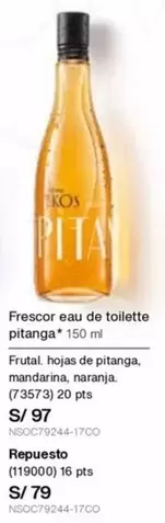 PTS - Frescor eau de toilette pitanga