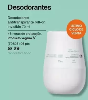 PTS - Desodorante antitranspirante roll-on invisible