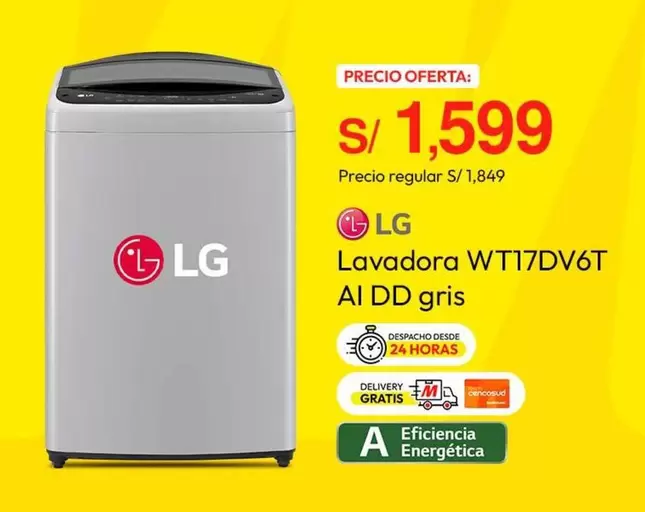 Lg - Lavadora WT17DV6T