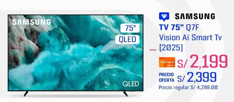 Samsung - TV 75" Q7F Vision Ai Smart Tv (2025)
