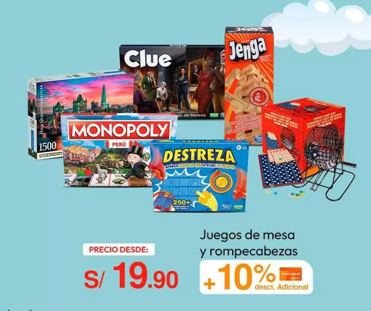 Juegos de mesa y rompecabezas