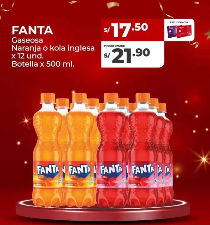 Fanta - Gaseosa Naranja o kola inglesa