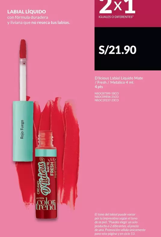 PTS - D'Sireous Liquid Liquido Matte / Fresh / Metalico 4 grs