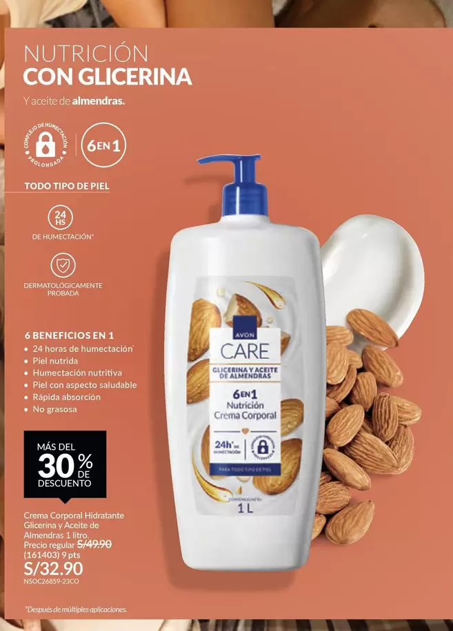 Avon - 6 in 1 Nutrición Crema Corporal