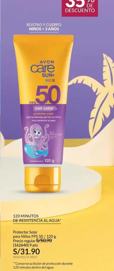 Avon - Protector Solar para Niños