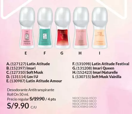 Avon - Desodorante Antitranspirante Roll On 50 ml