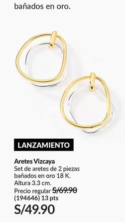 Oro - Aretes Vizcaya
