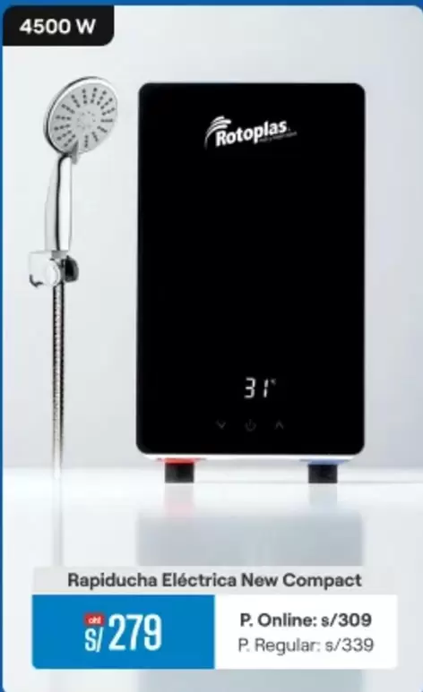 Rotoplas - Rapiducha Eléctrica New Compact