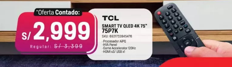 Smart - SMART TV QLED 4K 75 75P7K