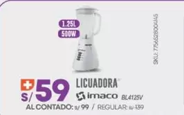 Imaco - LICUADORA BL4125V
