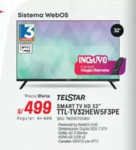 Smart - SMART TV HD 32" TTL-TV32HEW5F3PE