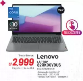 Lenovo - LAPTOP 82RK00YDUS