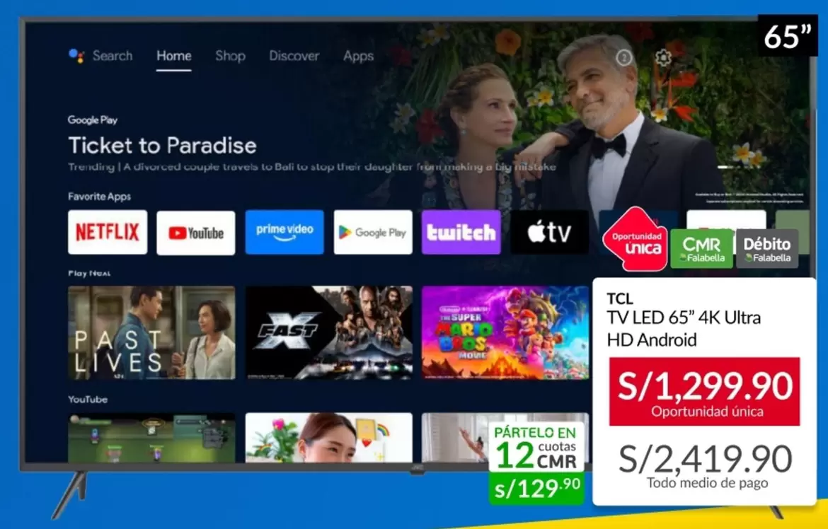 Bali - TV LED 65" 4K Ultra HD Android