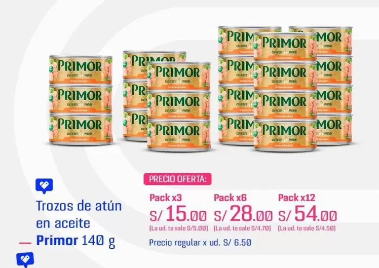 Primor - Trozos de atún en aceite