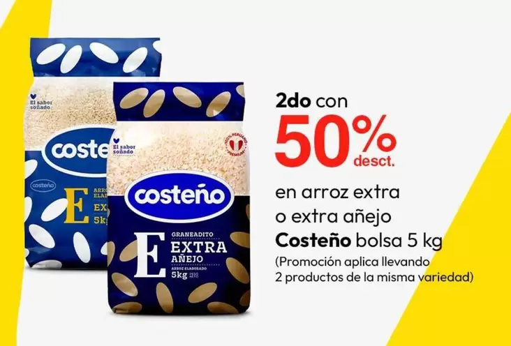 Costeño - arroz extra o extra añejo