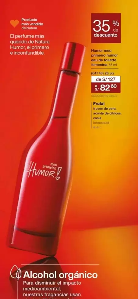 Natura - Humor! meu primeiro Humor eau de toilette femenina 75 ml