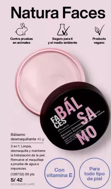 Natura - Bálsamo desmaquillante