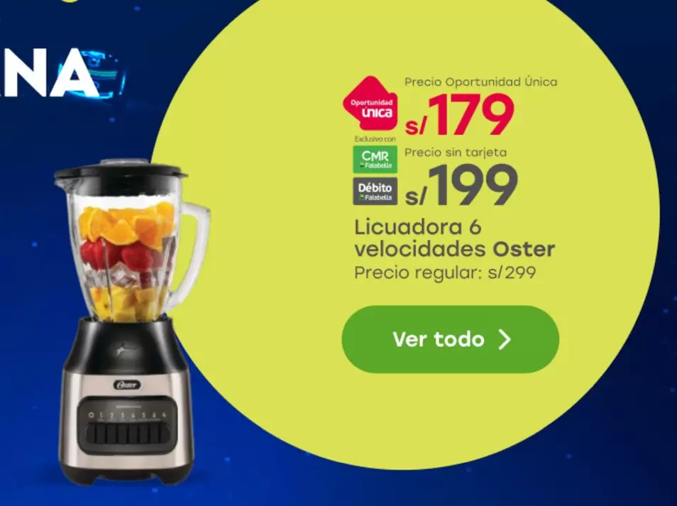 Oster - Licuadora 6 velocidades