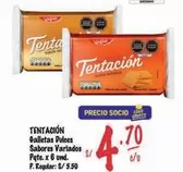 Tentación - Galletas Dulces Sabores Variados