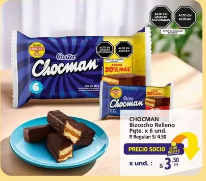 Chocman - Bizcocho Relleno