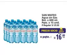 San Mateo - Agua sin Gas