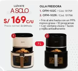Solo - OLLA FREIDORA OFM-102C, OLLA FREIDORA OFM-102N