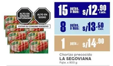 La Segoviana - Chorizo precocido