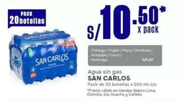 San Carlos - Agua sin gas