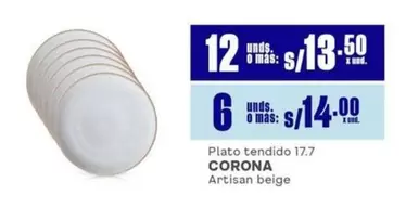 Corona - Plato tendido 17.7
