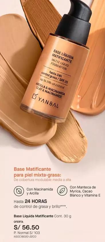 Yanbal - Base Líquida Matificante