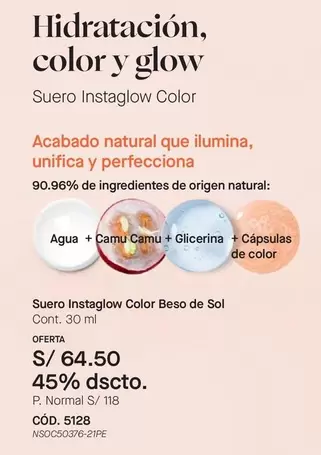 Natural - Suero Instaglow Color