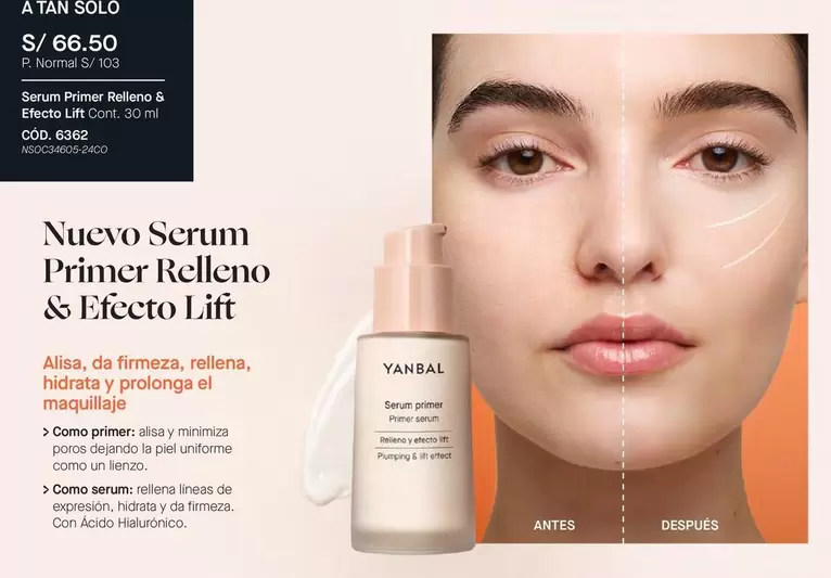 Yanbal - Serum Primer Relleno & Efecto Lift