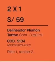 Delineador Plumón
