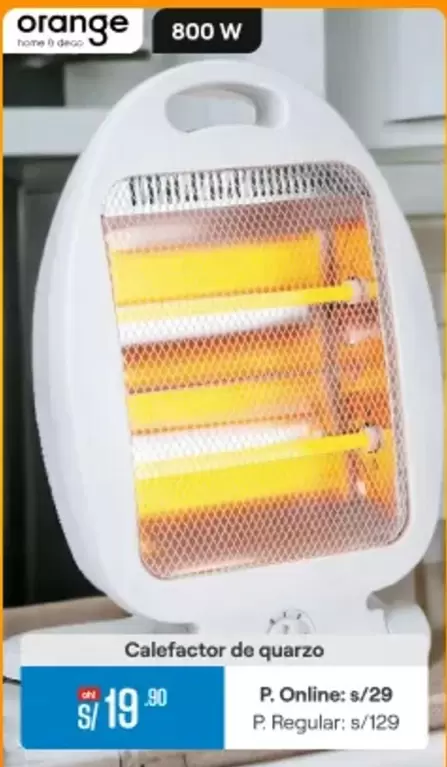 Orange - Calefactor de quarzo