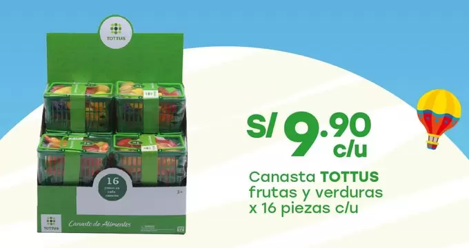 Tottus - Canasta TOTTUS frutas y verduras