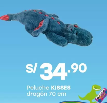 Kisses - Peluche KISSES dragón 70 cm