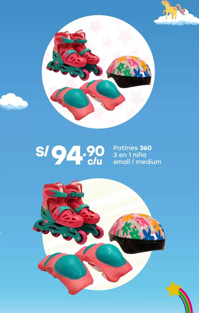 360 - Patines  3 en 1 niño