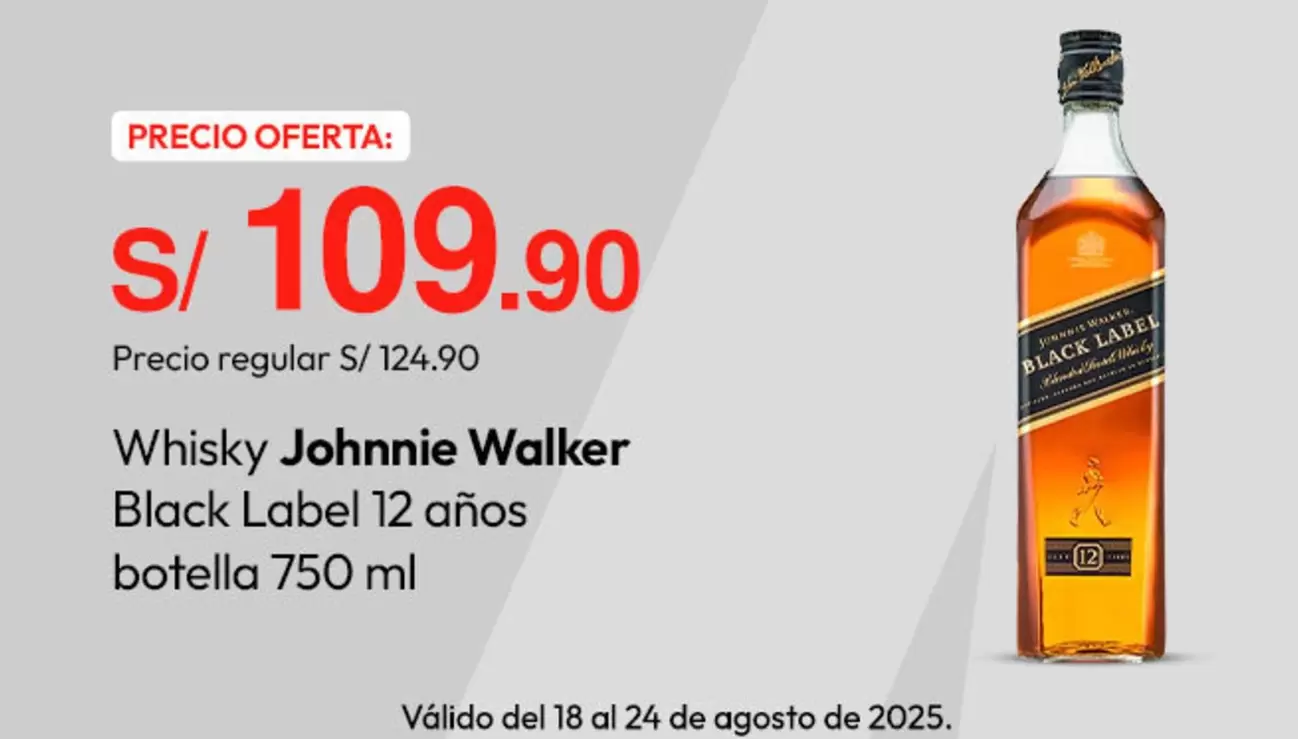 Johnnie Walker - Black Label 12 años botella 750 ml