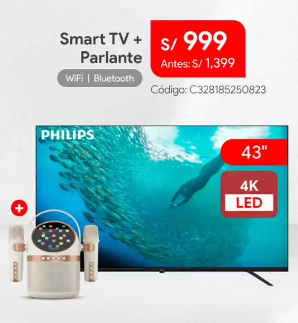 Philips - Smart TV + Parlante