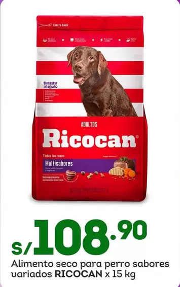 Ricocan - Alimento seco para perro sabores variados