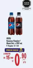 Pepsi - Gaseosa Regular/ Black Bot. x 355 ml
