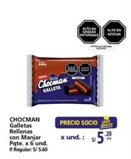 Chocman - Galletas Rellenas con Manjar