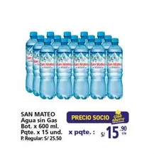 San Mateo - Agua sin Gas