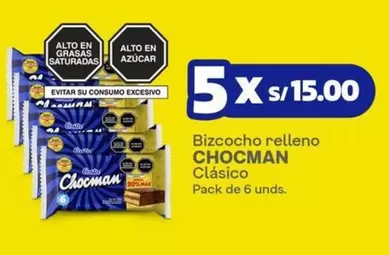 Chocman - Bizcocho relleno