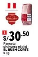 El Buen Corte - Panceta sin hueso ni piel